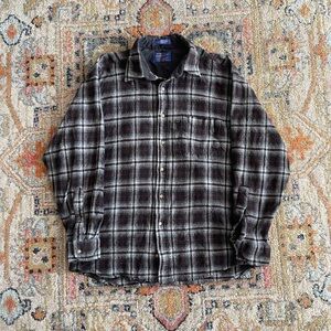 Pendleton Black and Gray Checkered Shirt